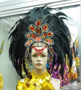 HRYB Feather Carnival Brazilian Rio Carnival Samba Dance Costume  Feather Showgirl Headdress