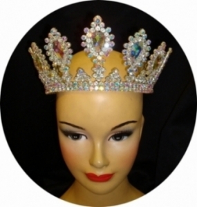 Queen 8 Swarovski Feather Showgirl Headdress