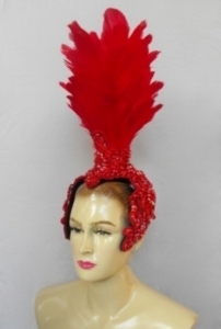 RD Feather Feather Showgirl Headdress