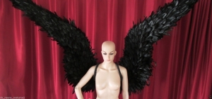 C014 Devil Witch Black Angel Wings
