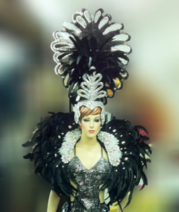 C035 Showgirl Headdress and Backpiece