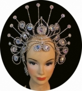 H040 Crystal Showgirl Headdress