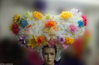 H041 Flower Showgirl Headdress