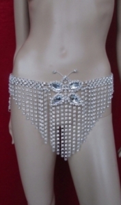 J0600 Crystal Rhinestone Diamante  Belt Skirt