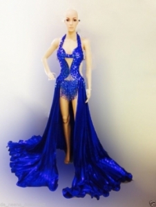 G037 Sexy Elegant Showgirl Dress Gown
