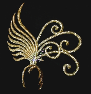 H154 Butterfly Bird Roc Rukh Garuda Showgirl Headdress
