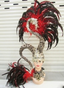 H199 Magician Serpent Queen Crystal Showgirl Headdress