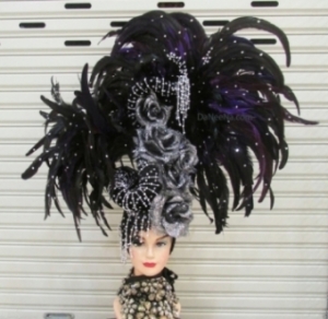 H194 Queen of The Night Crystal Showgirl Headdress