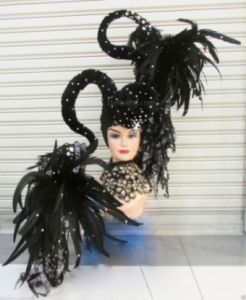 H193 Queen of The Magician Crystal Showgirl Headdress