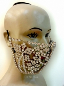 HQC15002 Little Flower Crystal Mouth Mask