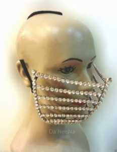 HQC15004 Windy Princes Crystal Mouth Mask
