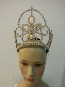 HQC15006 King of The Sunshine Flower Crystal  Crown
