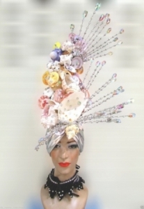 H545 Shell Sea Princess Crystal Showgirl Headdress