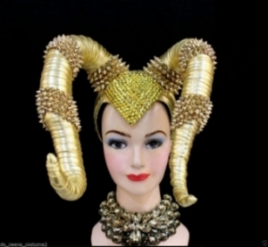 H564 Longhorns Prince / Princess Queen Showgirl Headdress