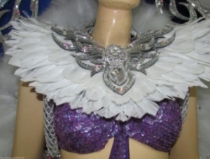 C580SH Winter Butterfly Princess Showgirl Shoulder Pieces Shoulder Piece