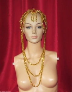H7NS Indian Princess with clear beads and Crystal Showgirl Headdress