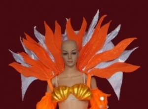 B24 The Fire Sunlight Flower Princess Showgirl Shoulder Pieces Wings