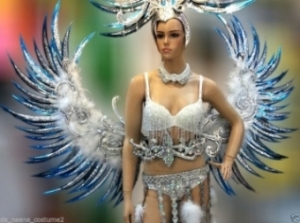 C610B Victoria Angel Bird Showgirl Shoulder Pieces Feather Angel Wings