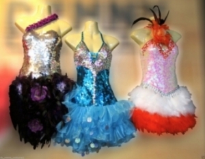 M638 Multwinkle Crystal Showgirl Dress