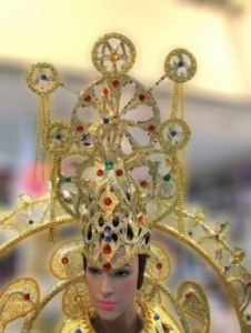 C636H Fortune Prince Princess Showgirl Headdress