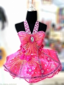 M6474 Cute Colorful Lady Showgirl Dress