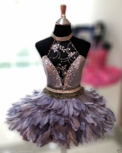 M6475 Cute Colorful Lady Showgirl Dress