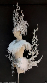 C636 Angel Garuda Karura Olympian Artemis Bird Goddess Costume Set