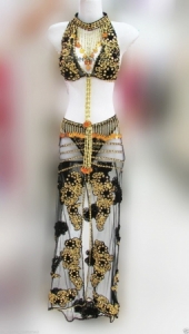 M152 Star Flower Dancer Lady Showgirl Belly Dancing Dance Showgirl Dress