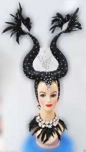 H159 Witch Magician Queen Showgirl Dance Burlesque Showgirl Headdress