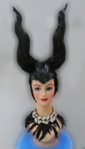 H158 Devil Queen Showgirl Dance Burlesque Showgirl Headdress