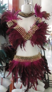 FTRC Feather Dance Drag Showgirl Bra Skirt Showgirl Bra Belt White Swan Costume Set