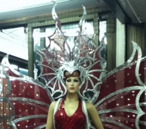 C580B Butterfly Princess Showgirl Headdress