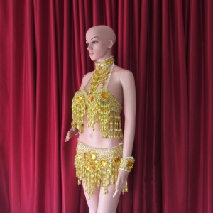 R32 Cleopatra Lady Showgirl Dress S