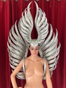 C711 Shining Angel Showgirl Headdress and Showgirl Shoulder Pieces