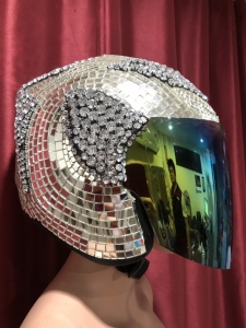 H108H Live Stage DJ Duft Punk Motorcycle Mask Helmet Showgirl Headdress