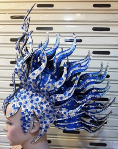 H733 Fire Princess Crystal Showgirl Headdress