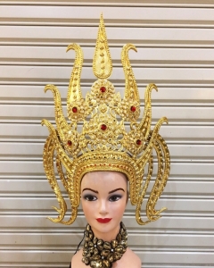 H762 Giant Lotus Angel Showgirl Headdress