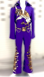 Elvis Presley Musician Actor The King Tiger Jumpsuit Suit Jacket Cape Tailor Made