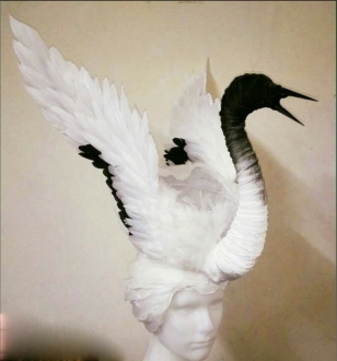 H932 Bird Angel  Headdress