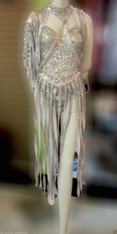 M557C Cher Dressed to Kill Sequin Bodysuit Dress
