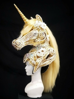 HUT H981 Unicorn Stallion Sea biscuit Spirit Champion Derby Headdress