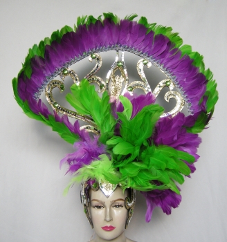 H030 Roman Feather Showgirl Headdress Legionary Legion Helmet