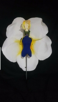 C1061 HUT Moon Orchid Frangipani Magnolia Flower Headdress Wings