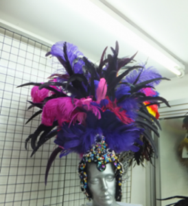 H0004 Feather Feather Showgirl Headdress