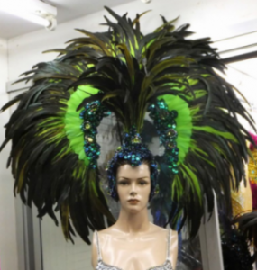H075 Feather Feather Showgirl Headdress