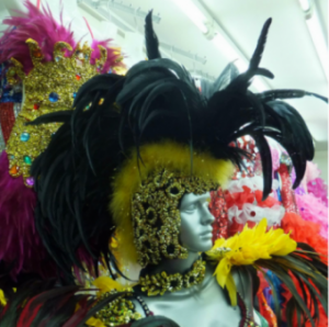 H0002 Mohawk Feather Showgirl Headdress