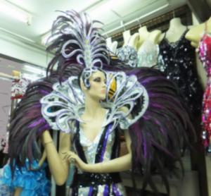C025S Feather Showgirl Headdress and Backpiece