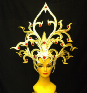 ELE  Queen Feather Showgirl Headdress
