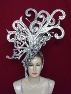 H006 Butterfly Feather Showgirl Headdress