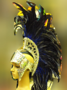 H017 Mohawk Roman Feather Showgirl Headdress Legionary Legion Helmet